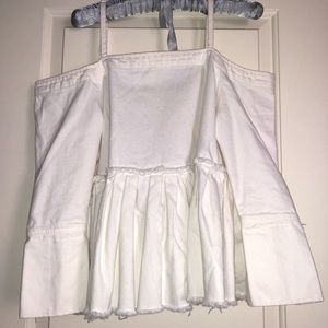 WHITE DENIM ASOS TOP